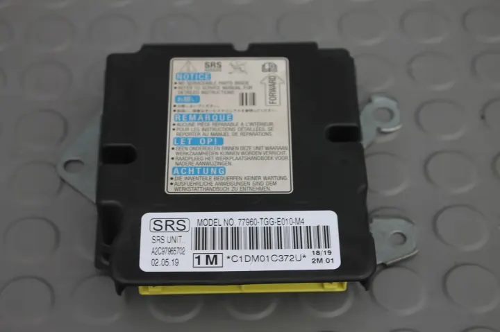 Honda Civic X - Module Airbag - 77960-TGG-E010-M4 image 2